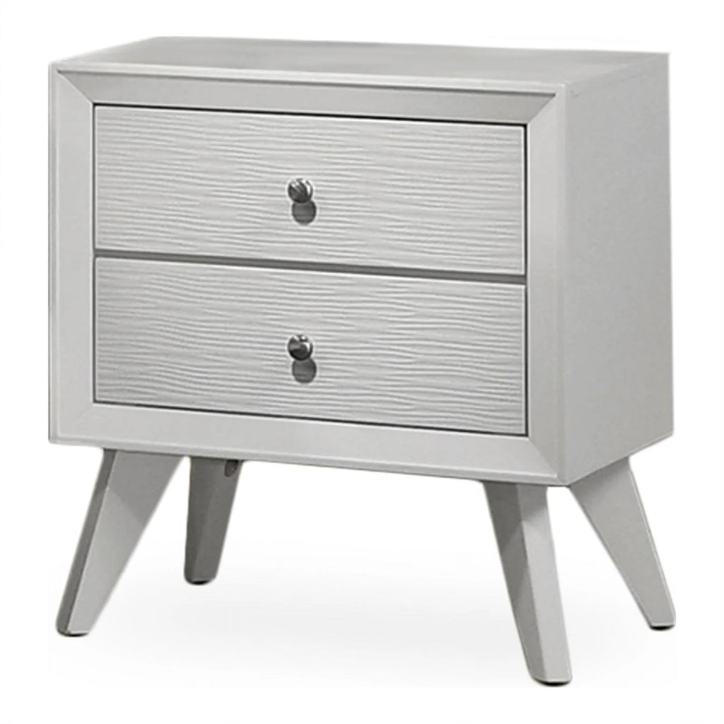 5pc Wood White Bedroom Set Cal King T36175