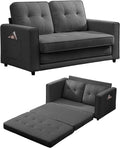 Dark Grey 3-in-1 Sleeper Sofa Bed J2195