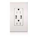 Ivory 15A USB Receptacle U76904