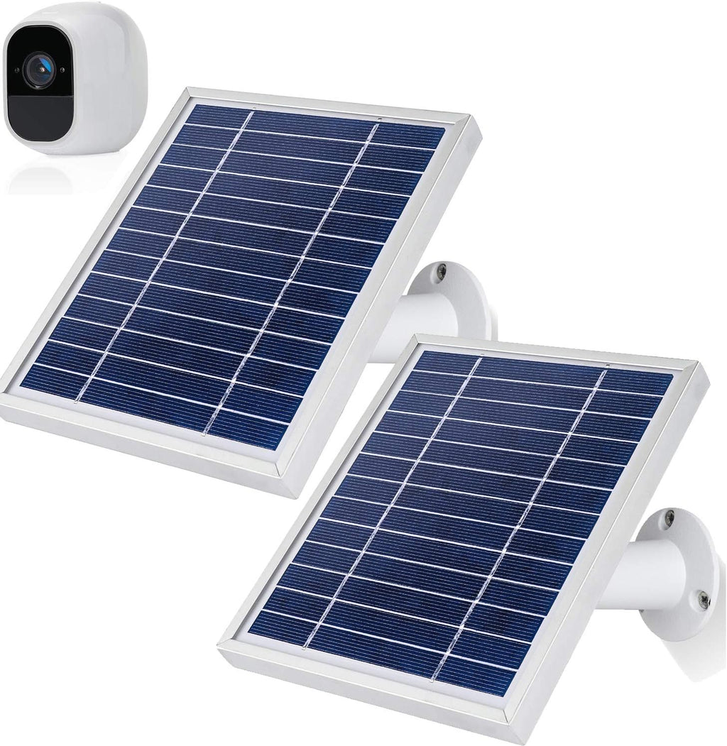 2 Pack Solar Panels for Arlo Pro 2 Camera with 11.8Feet Power Cord and Adjustable Mount G197563