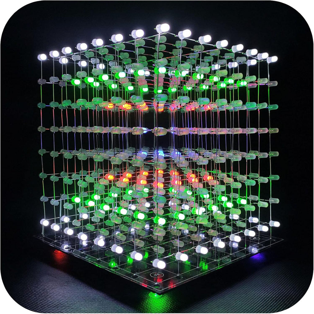 8x8x8 LED Cube Kit DIY Electronic Soldering Project Kit V256200