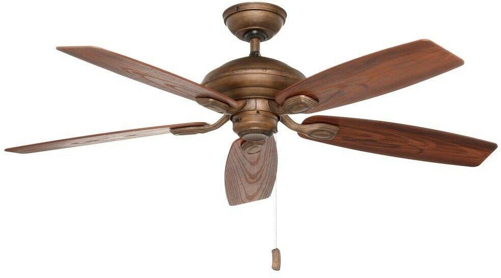 52x22 Ceiling Fan with Black Mahogany Blades R17395