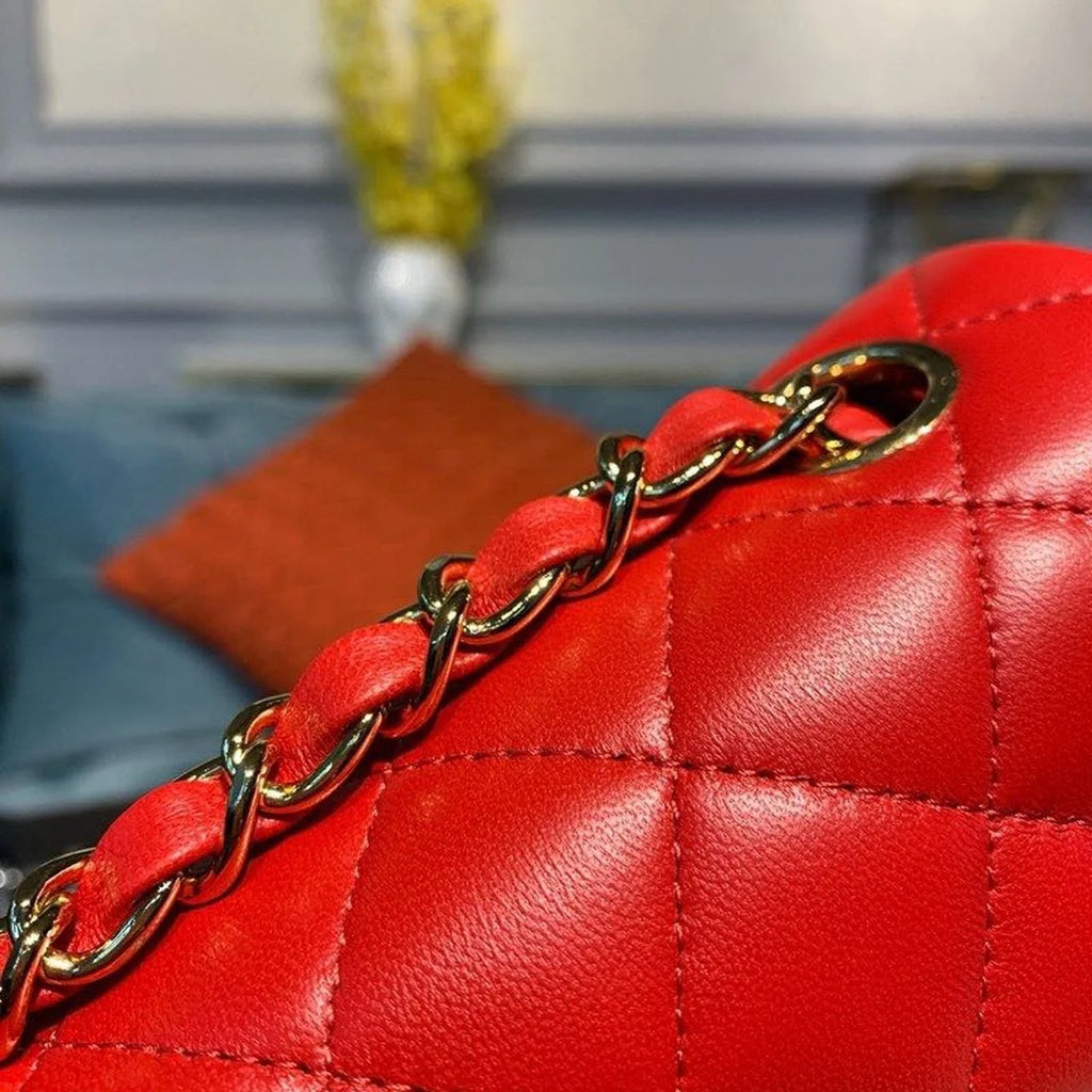 Red Mini Flap Shoulder and Crossbody Bag F393461