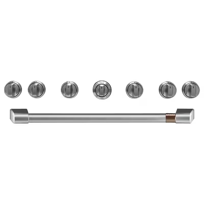 Gas Range Handle and Knob Kit in Brushed Stainless B719631