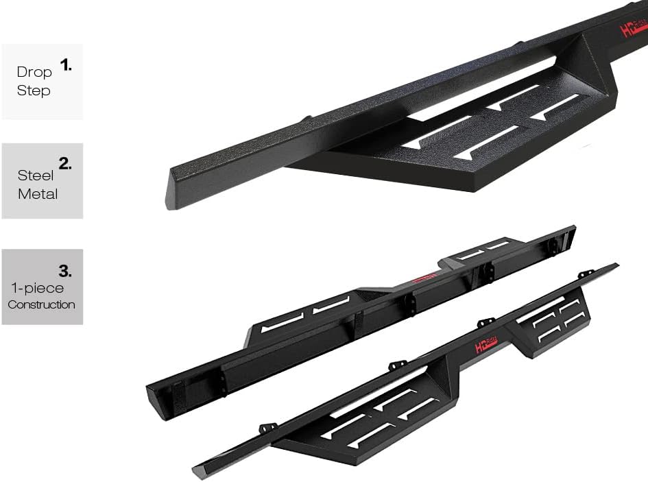 Steel Construction Drop Down Style Running Boards L23707