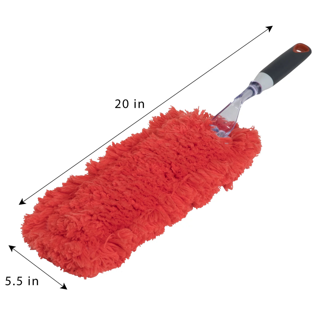 Microfiber Hand Duster Flat Non-Slip Grip Machine Washable U7332
