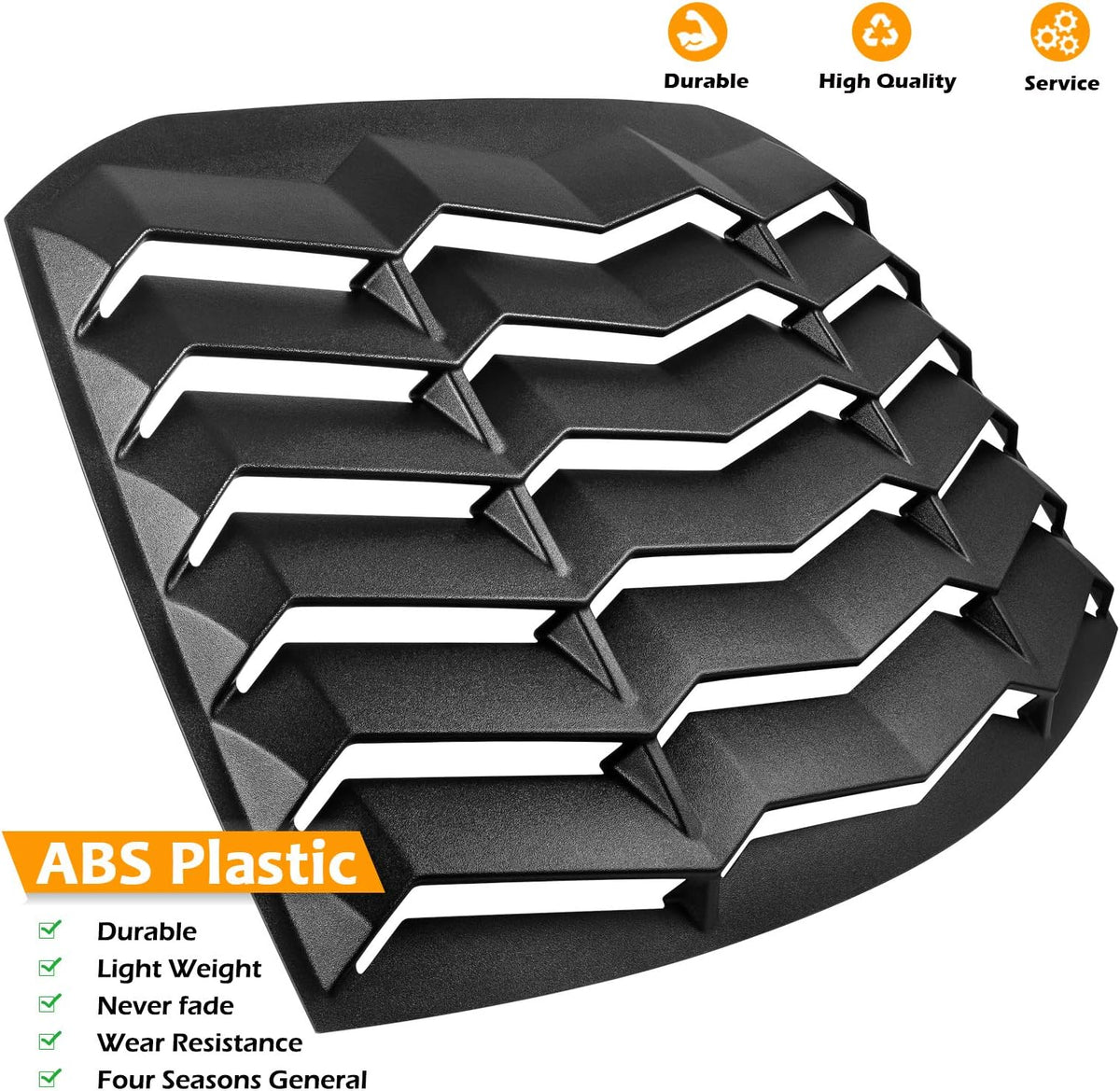 Rear Window Louver ABS Matte Black Y998843