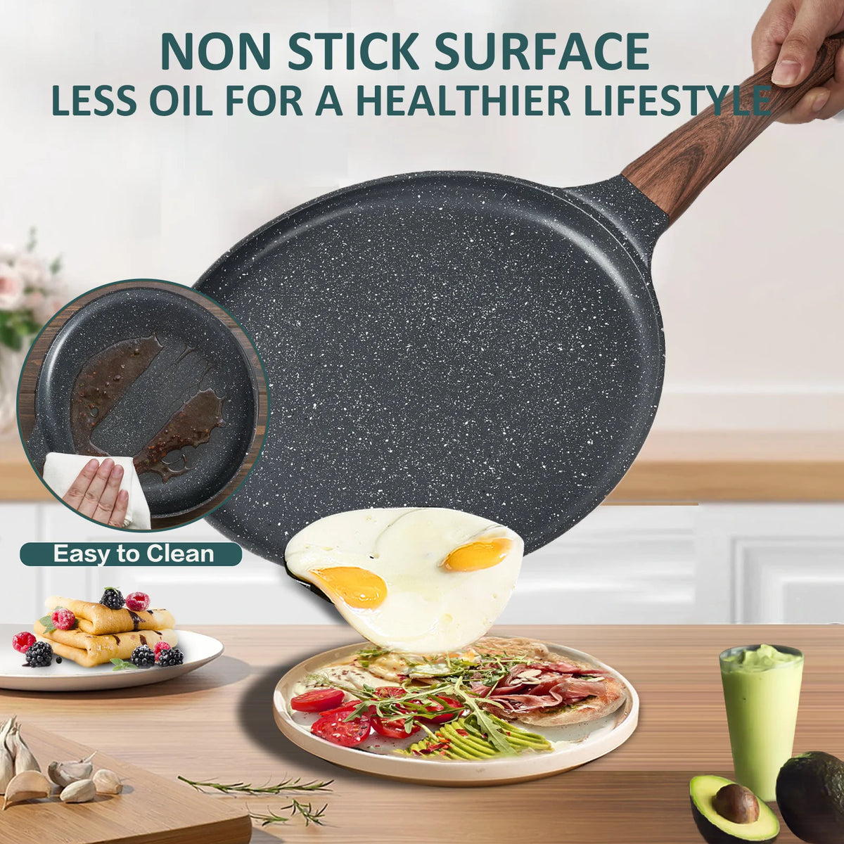 11 inch Nonstick Cast Aluminum Crepe Pan S1812
