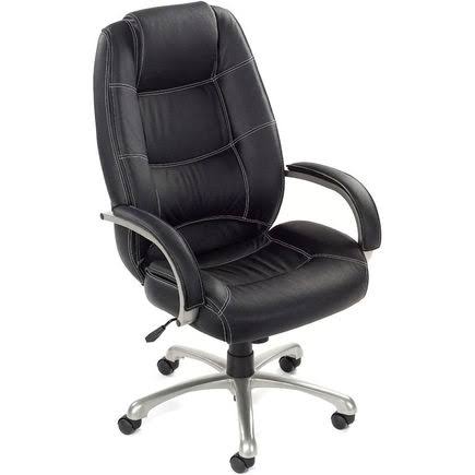 Black Leather High Back Office Chair B247