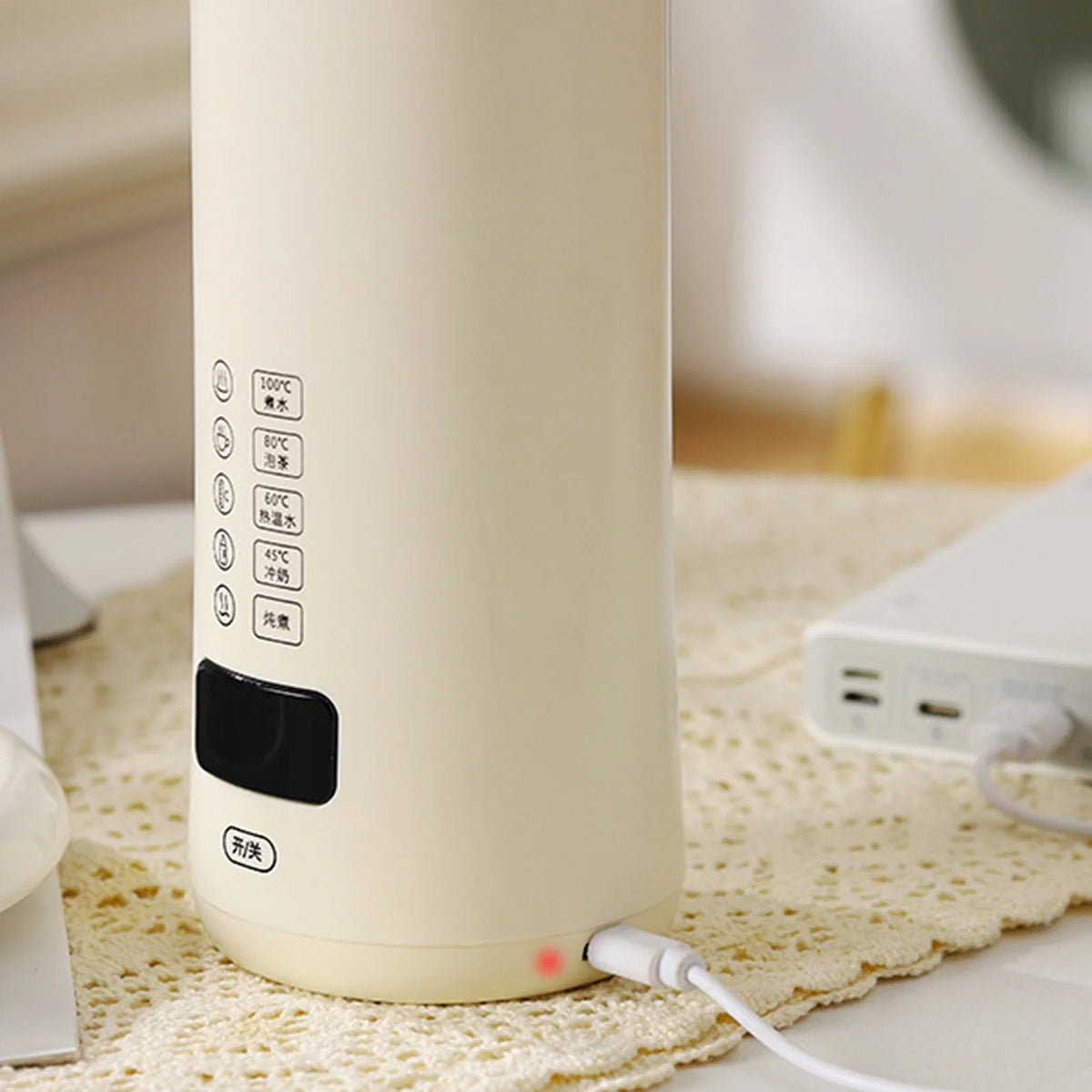 Portable White Electric Kettle L362602