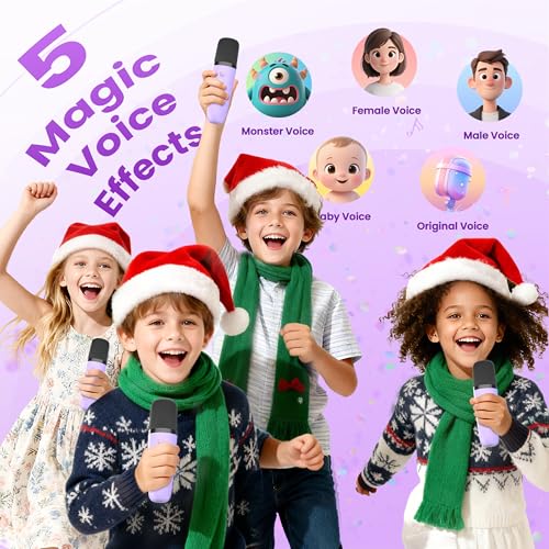 Portable Bluetooth Speaker with 2 Wireless Karaoke Microphones N1657